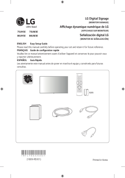 LG 86UH5E-B Manuel utilisateur