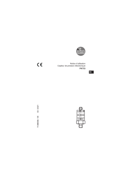 IFM PK7532 Pressure switch Mode d'emploi