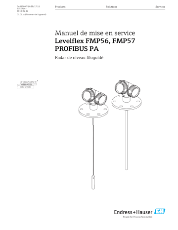 Endres+Hauser Levelflex FMP56, FMP57 PROFIBUS PA Mode d'emploi | Fixfr