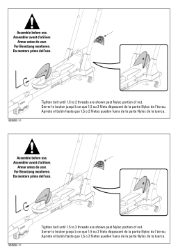 YAKIMA FRONTLOADER FRONT WHEEL SUPPORT Mode d'emploi