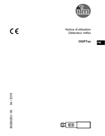 IFM OGP700 Retro-reflective LASER sensor Mode d'emploi | Fixfr