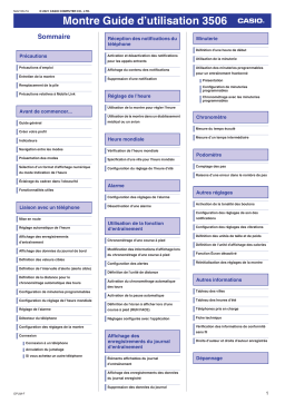 Casio 3506 Manuel utilisateur