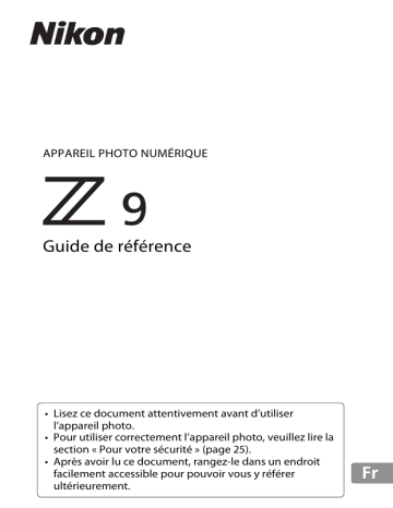 Nikon Z 9 Guide de référence | Fixfr