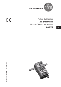 IFM AC5225 AS-Interface ClassicLine module Mode d'emploi