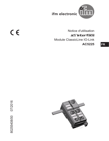 IFM AC5225 AS-Interface ClassicLine module Mode d'emploi | Fixfr