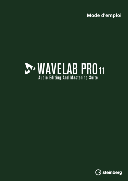 Steinberg Wavelab Pro 11 Manuel utilisateur