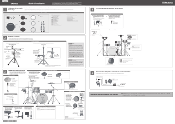 Roland VAD103 V-Drums Acoustic Design Guide d'installation | Fixfr