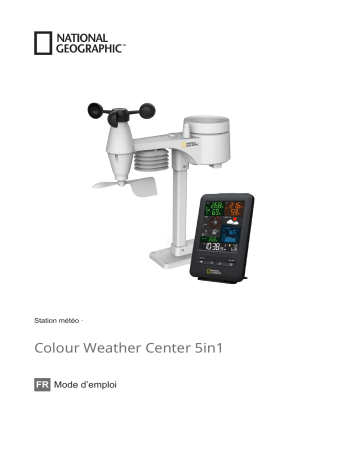 National Geographic 9080500 256-color and RC weather center 5-in-1 Manuel du propriétaire | Fixfr