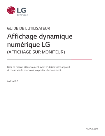 86TR3BF-B | 86TR3DJ-B | 65TR3DJ-B | 65TR3BF-B | 75TR3BF-B | LG 75TR3DJ-B Manuel du propriétaire | Fixfr