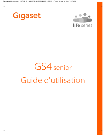 Gigaset GS4 senior Mode d'emploi | Fixfr