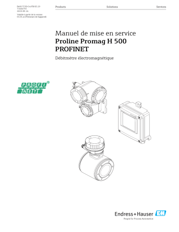 Endres+Hauser Proline Promag H 500 PROFINET Mode d'emploi | Fixfr