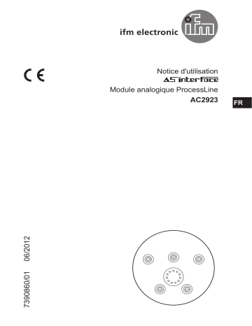 IFM AC2923 AS-Interface ProcessLine module Mode d'emploi | Fixfr