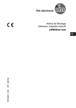 IFM MF5002 Magnetic sensor Guide d'installation