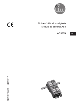 IFM AC505S Safe AS-Interface ClassicLine module Mode d'emploi