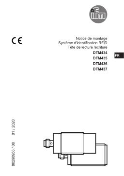 IFM DTM436 RFID read/write head Guide d'installation