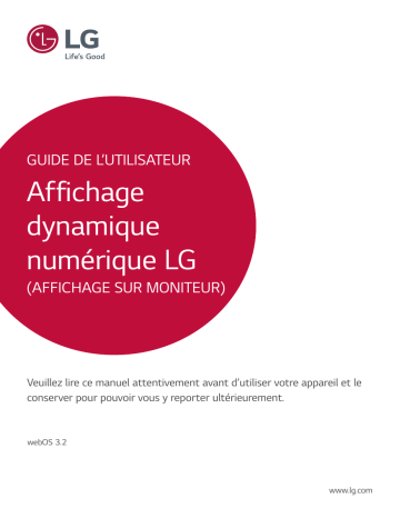 49TA3E-B | 75TC3D-B | 55TA3E-B | 32TA3E-B | 86TR3D-B | 86TR3E-B | 65TC3D-B | LG 43TA3E-B Manuel du propriétaire | Fixfr