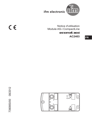 IFM AC2403 AS-Interface CompactLine module Mode d'emploi | Fixfr