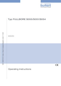 Burkert S054 Magnetic-inductive sensor Manuel utilisateur