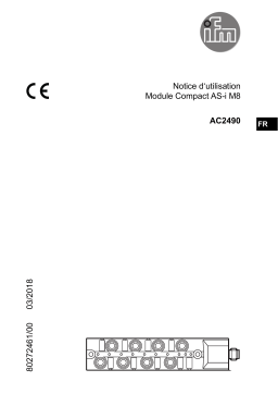 IFM AC2490 AS-Interface CompactLine module Mode d'emploi