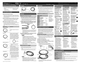 Roland PDX-12 V-Pad Manuel du propriétaire | Fixfr