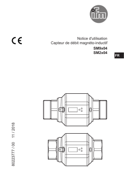 IFM SM2604 Magnetic-inductive flow meter Mode d'emploi