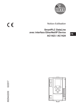 IFM AC1423 AS-Interface EtherNet/IP gateway Mode d'emploi