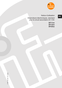 IFM DF1100 Power supply module for electronic circuit breaker Mode d'emploi