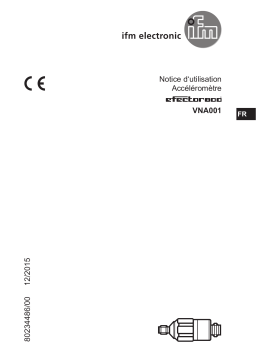 IFM VNA001 Vibration sensor Mode d'emploi