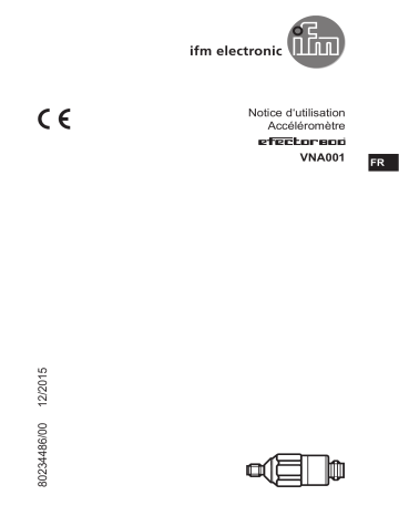 IFM VNA001 Vibration sensor Mode d'emploi | Fixfr