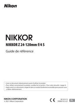 Nikon NIKKOR Z 24-120mm f/4 S Guide de référence