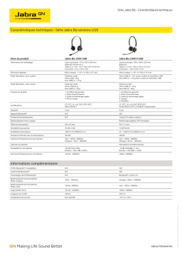 Jabra Biz 2300 USB-C UC Duo spécification