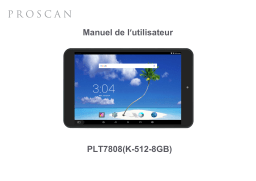 ProScan PLT 7808-K 512-8GB Manuel utilisateur