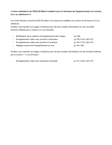 Canon EOS 5D Mark II Mode d'emploi | Fixfr