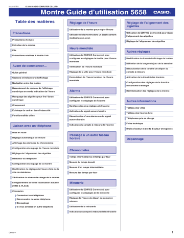 5658 | Casio Edifice ECB-S100 Manuel utilisateur | Fixfr
