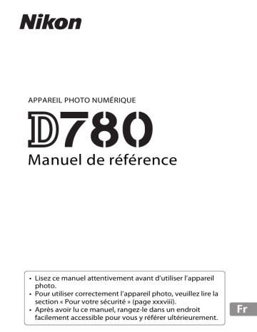 Nikon D780 Manuel utilisateur | Fixfr