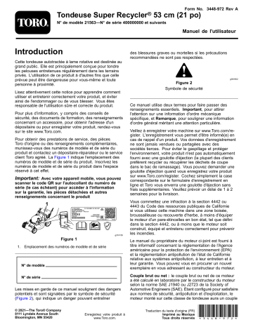 Toro 21in Super Recycler Lawn Mower Walk Behind Mower Manuel utilisateur | Fixfr