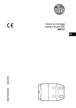 IFM IN0131 Inductive sensor Guide d'installation