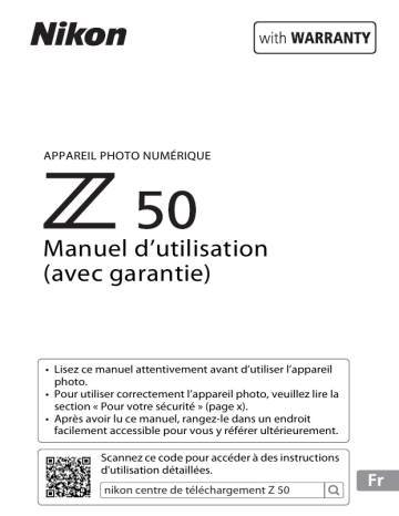 Nikon Z 50 Manuel utilisateur | Fixfr