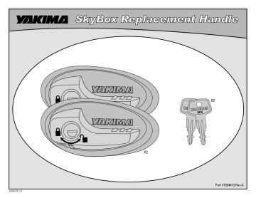 YAKIMA SKYBOX HANDLES Mode d'emploi | Fixfr