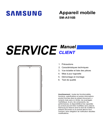 Samsung SM-A516B/DS Galaxy A51 5G Mode d'emploi | Fixfr