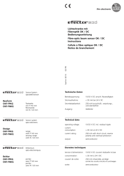 IFM OK5028 Diffuse reflection sensor Guide d'installation