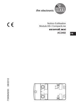 IFM AC2402 AS-Interface CompactLine module Mode d'emploi