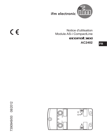 IFM AC2402 AS-Interface CompactLine module Mode d'emploi | Fixfr