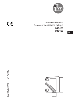 IFM O1D100 Photoelectric distance sensor Mode d'emploi