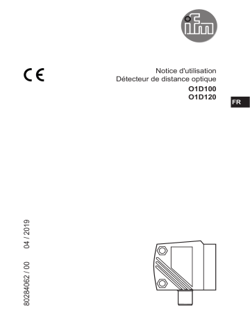 IFM O1D100 Photoelectric distance sensor Mode d'emploi | Fixfr