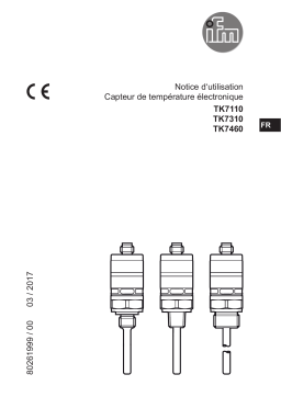 IFM TK7460 Temperature switch Mode d'emploi