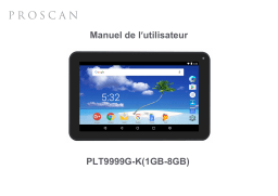 ProScan PLT 9999G-K 1GB-8GB Manuel utilisateur