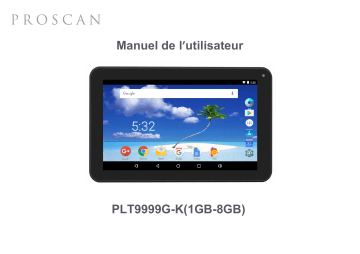 ProScan PLT 9999G-K 1GB-8GB Manuel utilisateur | Fixfr