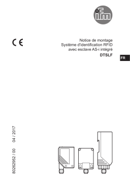 IFM E80318 RFID tag Guide d'installation