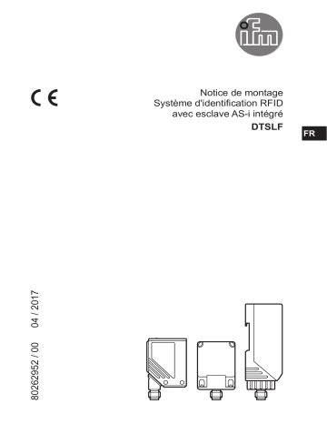 E80311 | E80322 | E80320 | E80319 | E80301 | E80302 | IFM E80318 RFID tag Guide d'installation | Fixfr